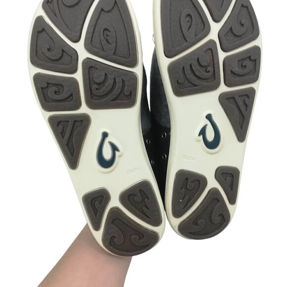 Olukai Nohea Moku Hulu Gray Mens Sneakers Size 9 Slip On Brown Barefoot Comfort main image 10